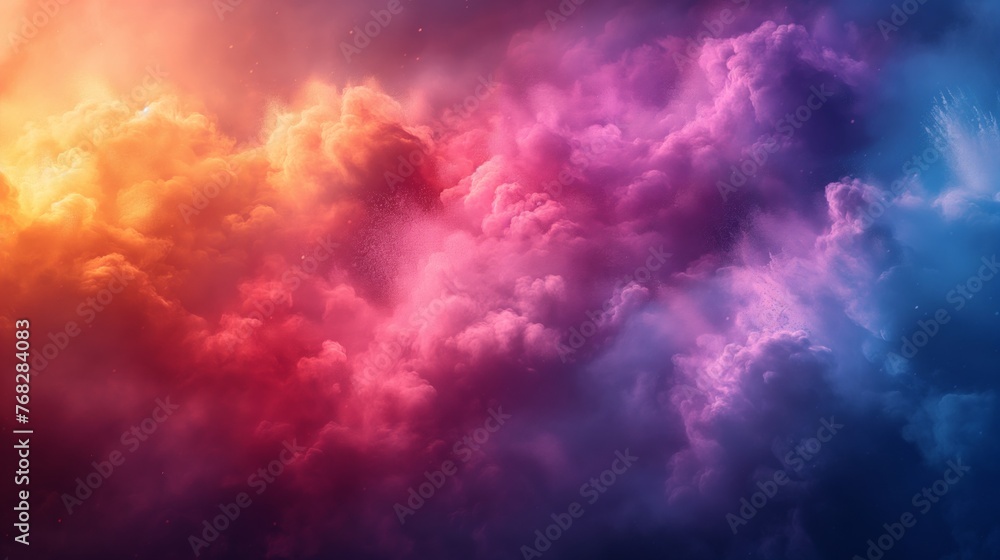 Rainbow Clouds created with Generative AI Technology, ai, generative