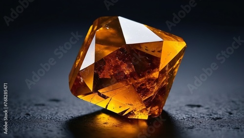 Gemstone ruby. Studio shot of a precious mineral