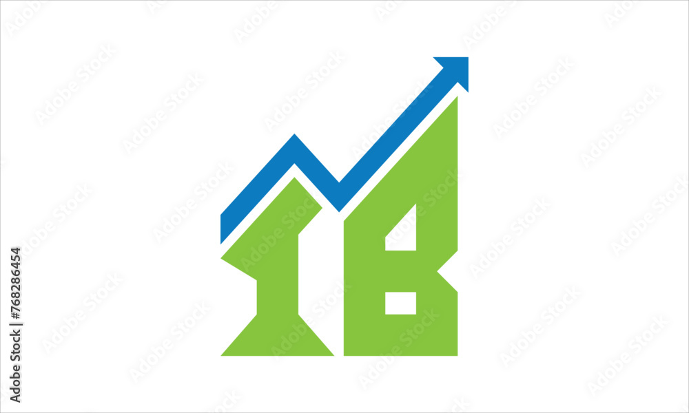 IB financial logo design vector template. IB financial logo design vector template.
