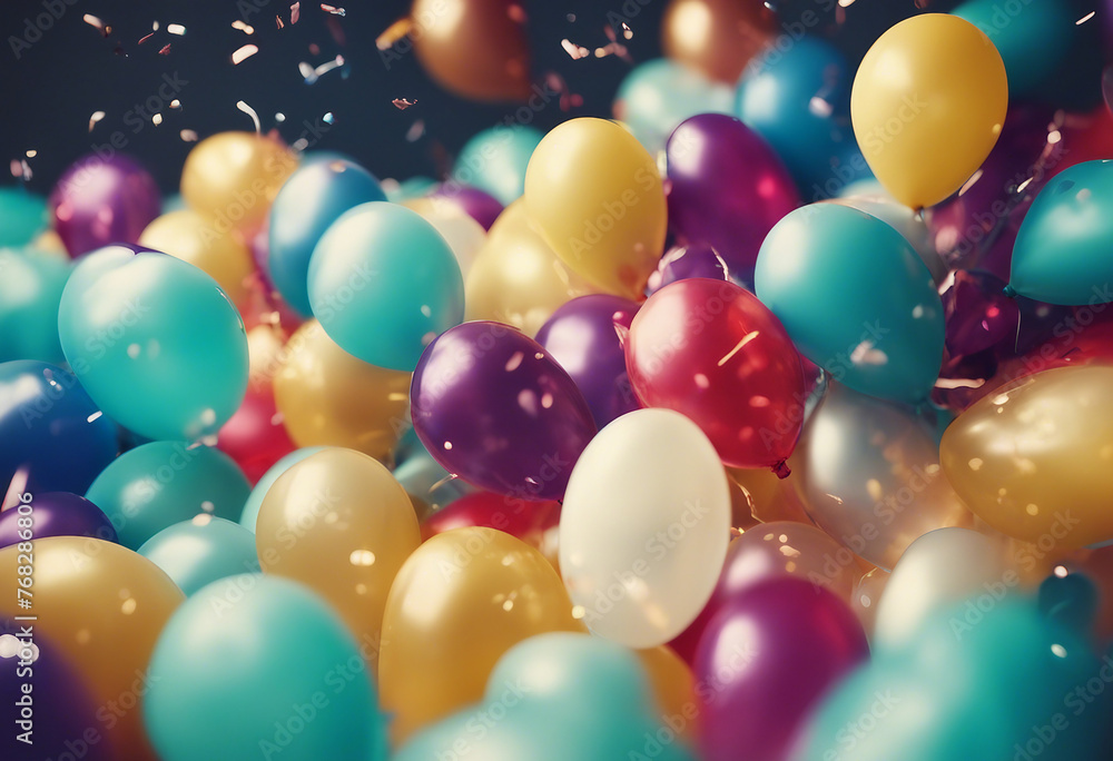 Festive background with balloons Festive background with balloons