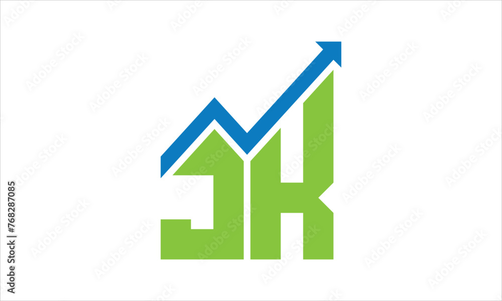 JK financial logo design vector template. JK financial logo design vector template.