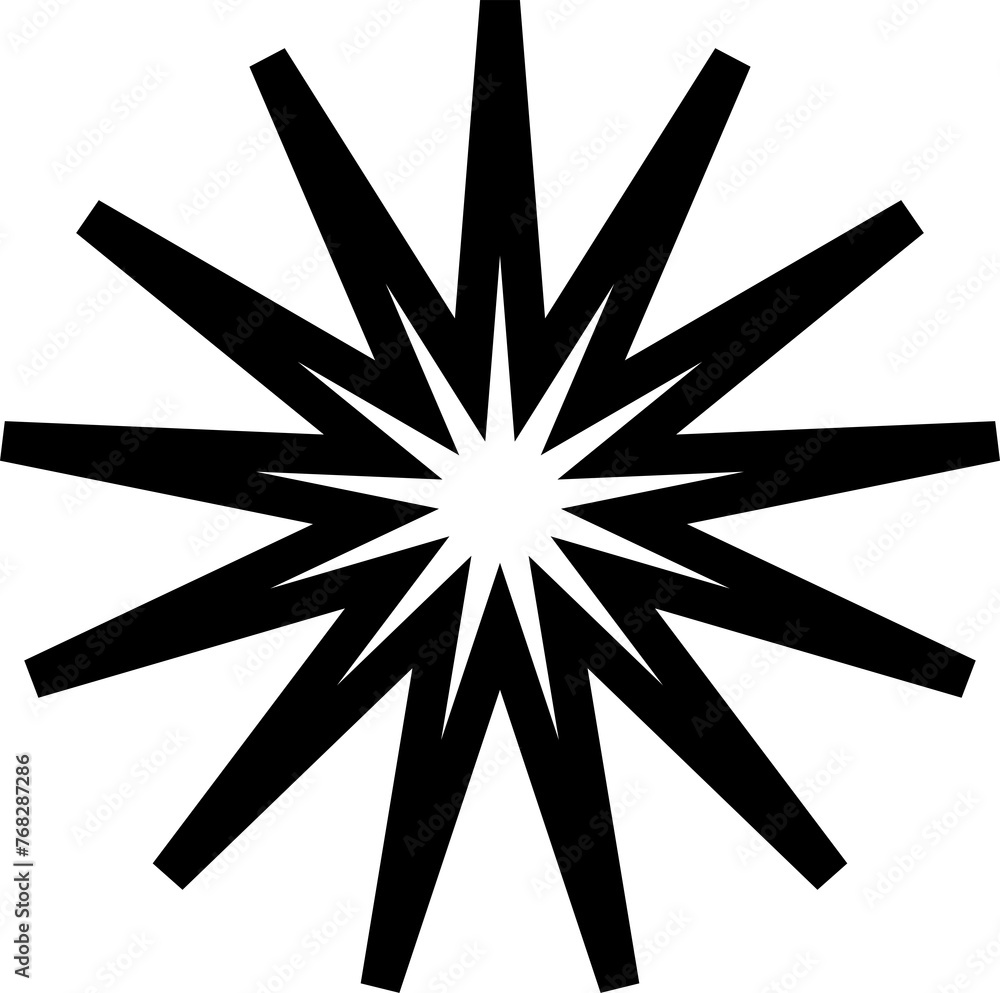 Set of star shapes. Design decoration Set of star shapes. Design decoration