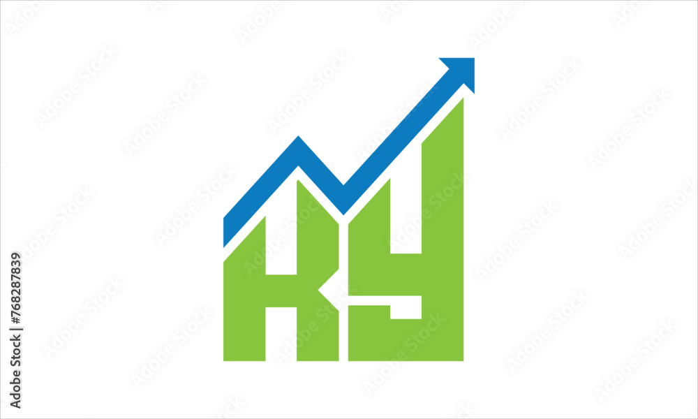 KY financial logo design vector template. KY financial logo design vector template.