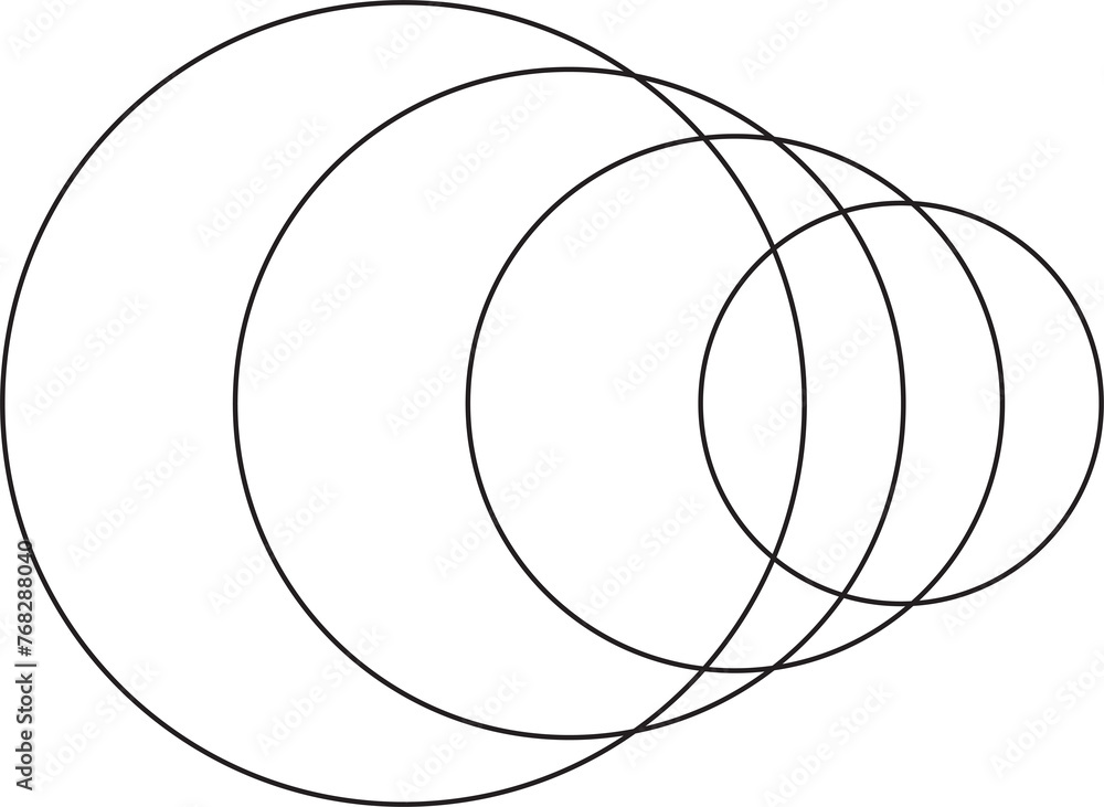 Circle blending line modern shapes, graphics of sound waves Circle blending line modern shapes, graphics of sound waves