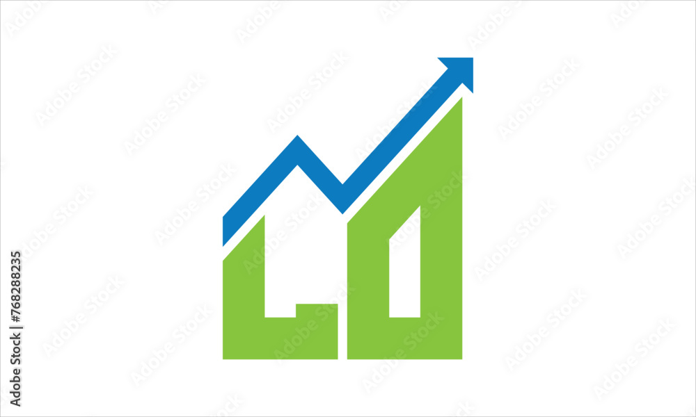 LO financial logo design vector template. LO financial logo design vector template.