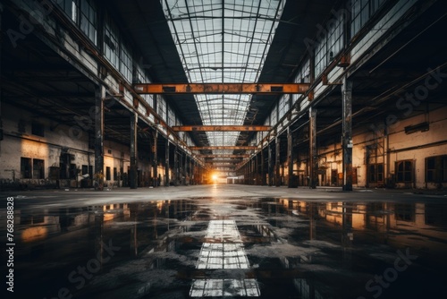 Interior of a empty warehouse