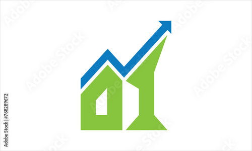 OI financial logo design vector template.