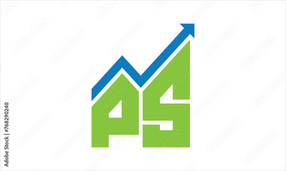 PS financial logo design vector template. PS financial logo design vector template.
