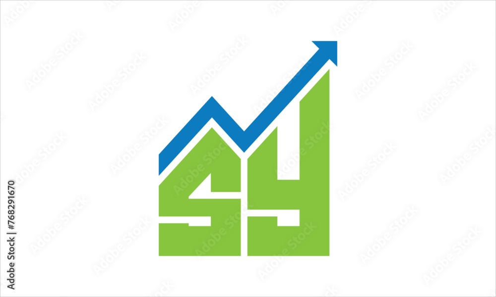 SY financial logo design vector template. SY financial logo design vector template.