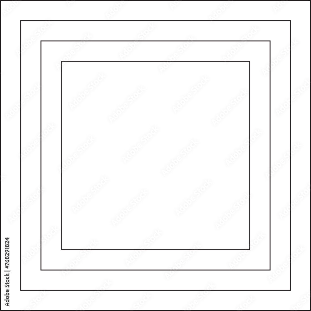Fototapeta premium Square blend line shapes. Graphic design elements