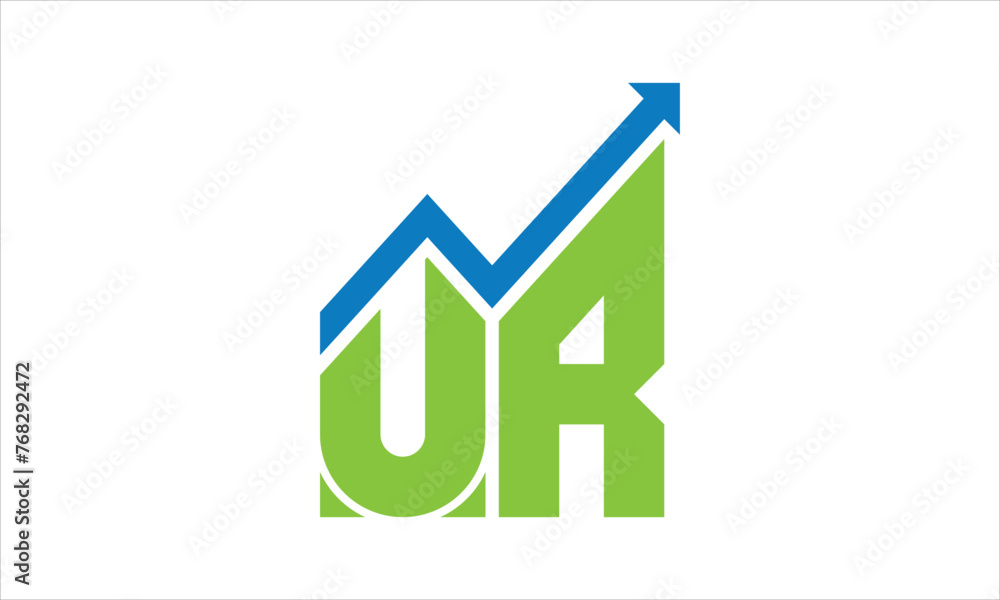 UR financial logo design vector template. UR financial logo design vector template.