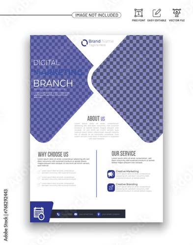 Creative corporate brand flyer Poster design 
