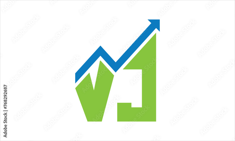 VJ financial logo design vector template. VJ financial logo design vector template.