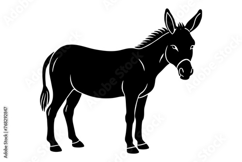 mule silhouette vector illustration