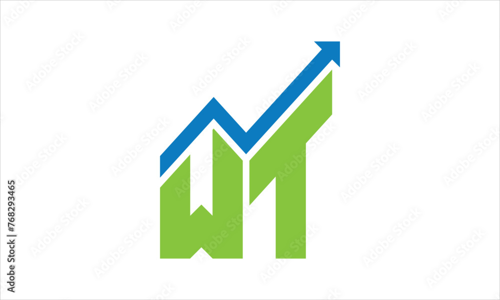 WT financial logo design vector template. WT financial logo design vector template.