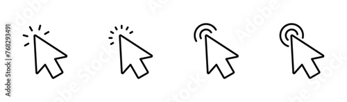 Cursor Click  icon vector, pointer arrow icon.