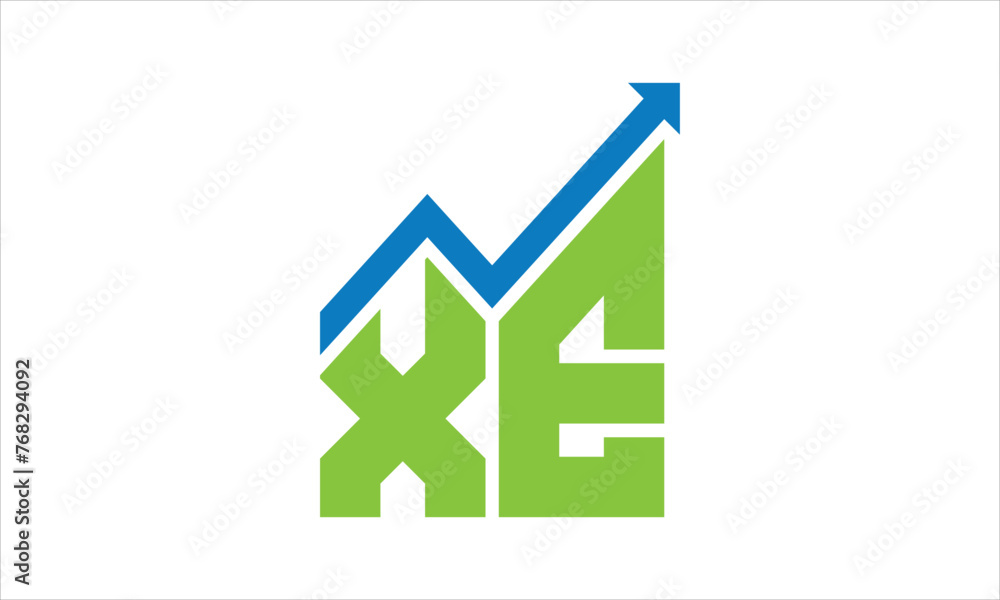 XE financial logo design vector template. XE financial logo design vector template.