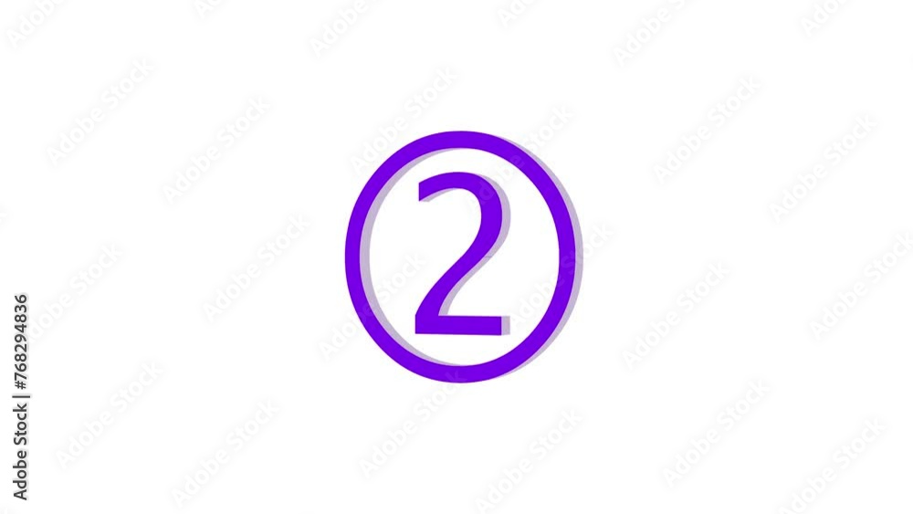 3d two logo icon loopable rotated purple color animation on white background 3d two logo icon loopable rotated purple color animation on white background