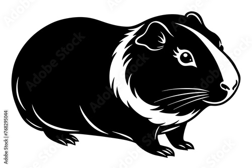 guinea pig silhouette vector illustration