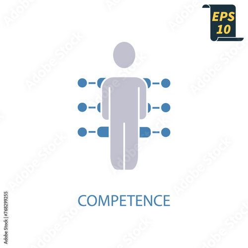 competence icons symbol vector elements for infographic web