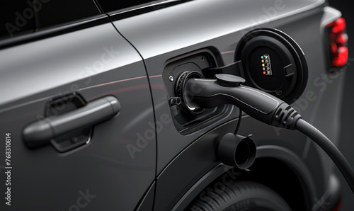 A charging EV car, clean an...