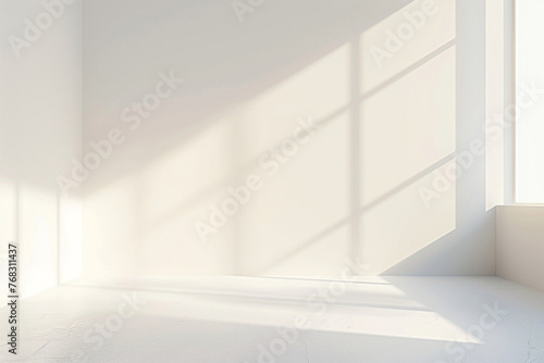 a clean  white space with a slight shadow effect  offering a blank canvas for creative projects or digital content  