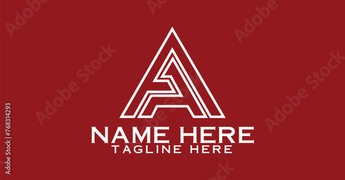 Sleek Letter AA Logo Design Or Letter A Monogram Symbol