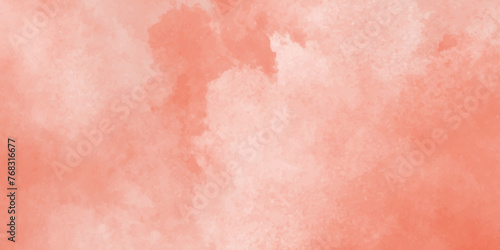 grunge and cloudy Pink ink and watercolor textures on white paper background  colorful stained pink watercolor background with smoke and scratch  abstract orange watercolor painting art design.