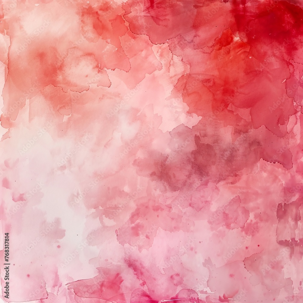 watercolor blush pink and red background