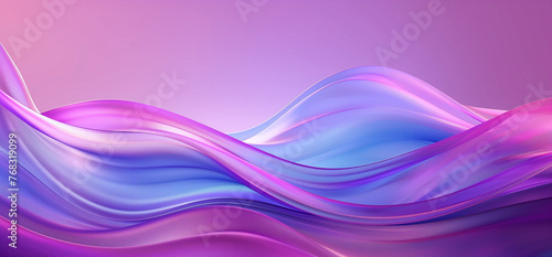 Vibrant Neon Waves: Pink and Lilac Glow