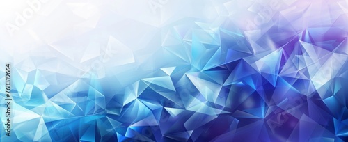 Cool blue crystal background with an intricate geometric pattern and a subtle gradient from light to dark, evoking a sense of clarity and structure.