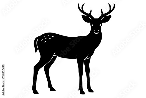 deer silhouette vector illustration