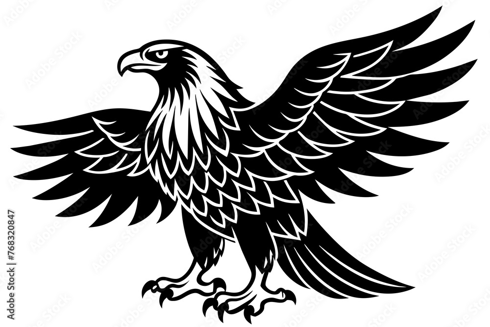 eagle silhouette vector illustration