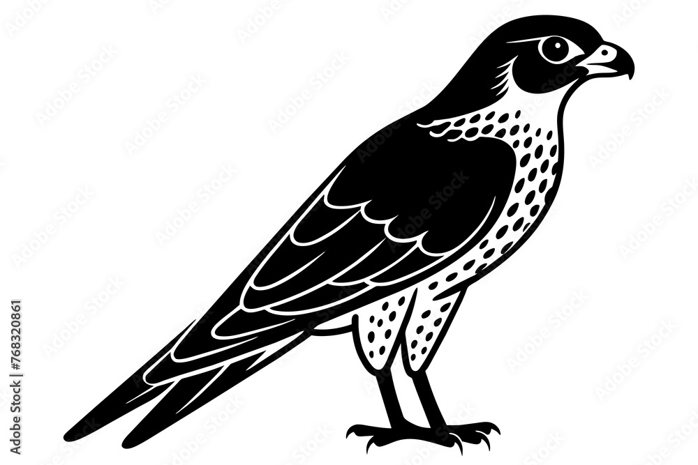 falcon silhouette vector illustration falcon silhouette vector illustration