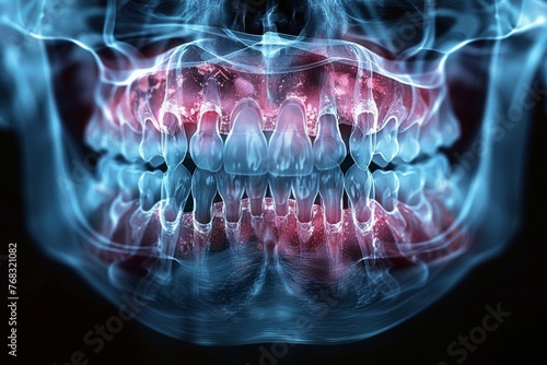 Advanced dental radiography unveils human mandible and maxilla details