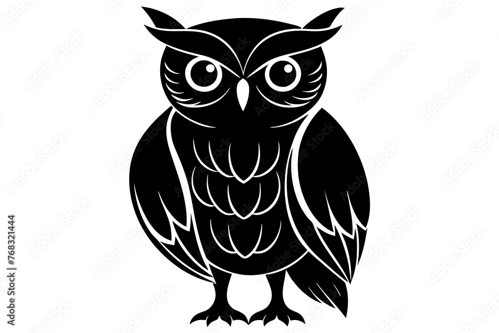 owl silhouette vector illustration owl silhouette vector illustration