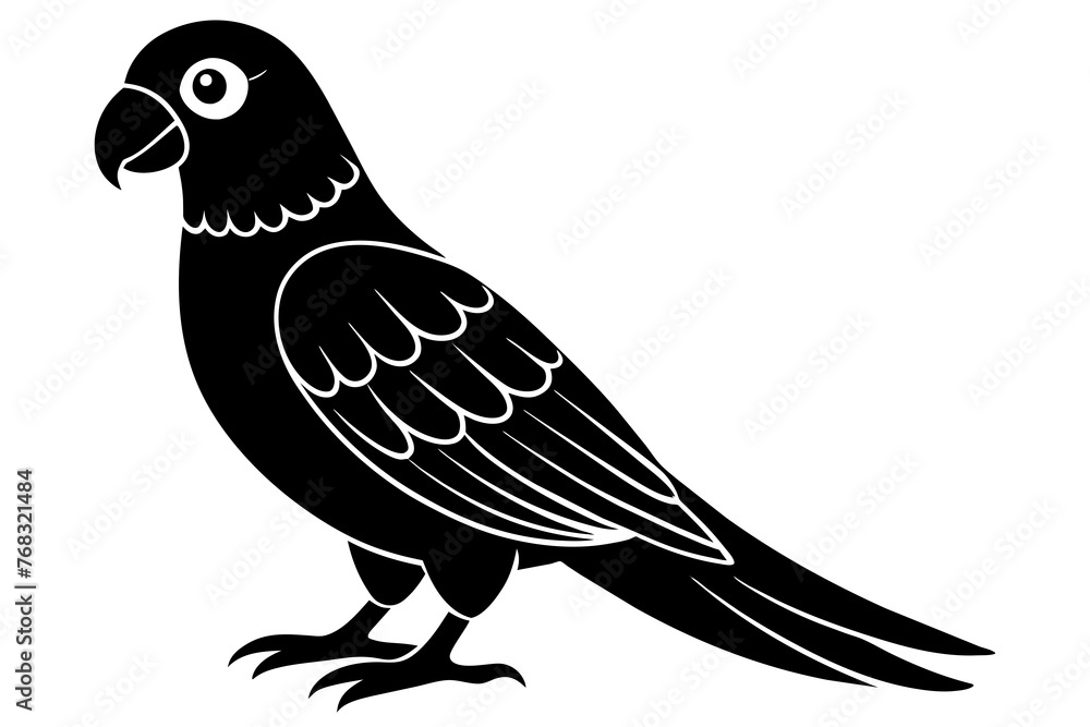 parrot silhouette vector illustration parrot silhouette vector illustration