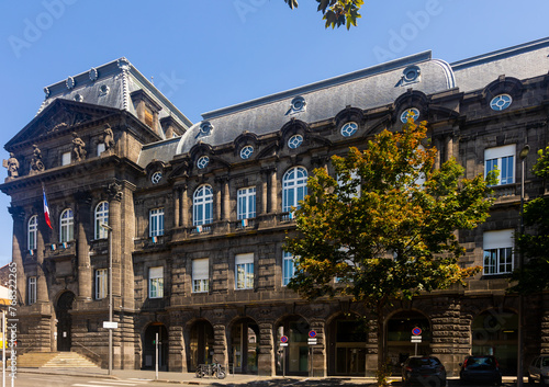 Prefecture building of Puy-de-Dome. Government building in Clermont-Ferrand, Auvergne-Rhone-Alpes region, France.