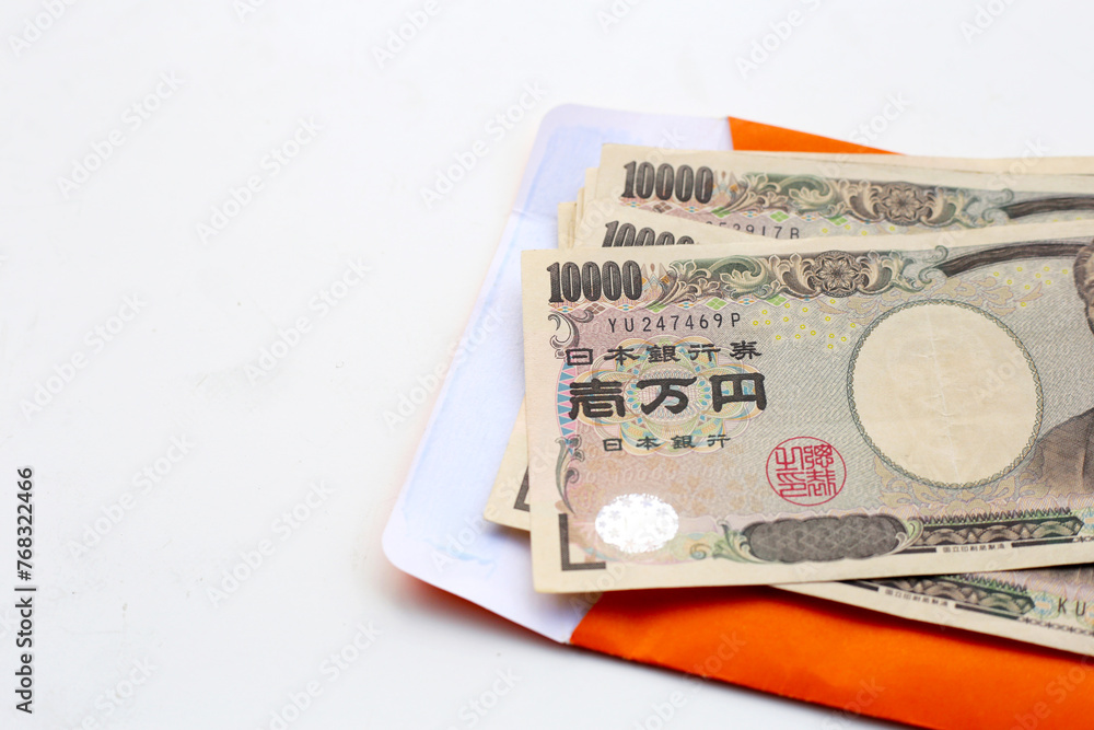 Japanese banknote 10000 yen, Japanese money Japanese banknote 10000 yen, Japanese money