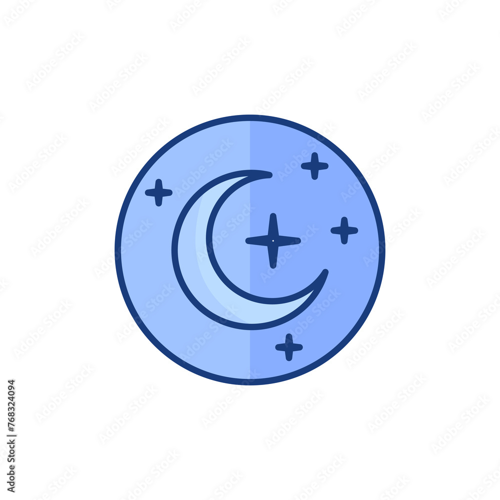 Sleep icon. Moon and stars sign. Night or bed time. Flat icon on white background, suitable for websites, blogs, logos, graphic design, social media, UI, mobile apps, vector illustration
Sleep icon. Moon and stars sign. Night or bed time. Flat icon on white background, suitable for websites, blogs, logos, graphic design, social media, UI, mobile apps, vector illustration