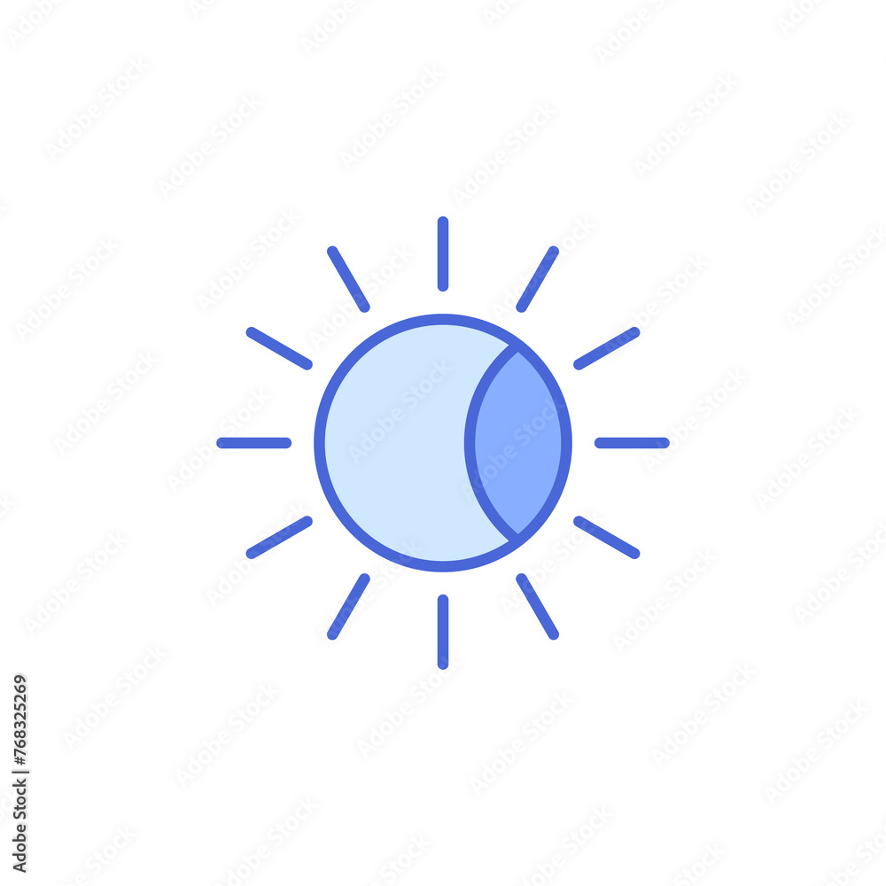 Eclipse icon, phenomenon icon isolated on white background, suitable for websites, blogs, logos, graphic design, social media, UI, mobile apps, vector illustration
Eclipse icon, phenomenon icon isolated on white background, suitable for websites, blogs, logos, graphic design, social media, UI, mobile apps, vector illustration