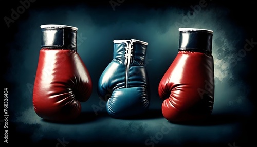 Red boxing gloves © Rizwan