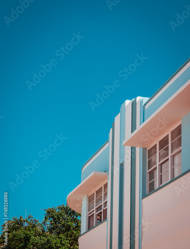 modern apartment building country Miami Beach Artdeco 