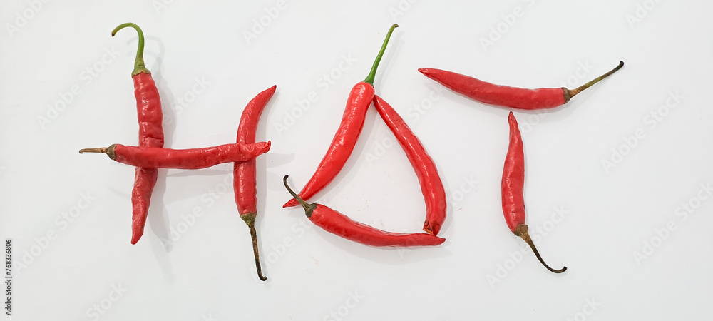 red chili isolated on white background red chili isolated on white background