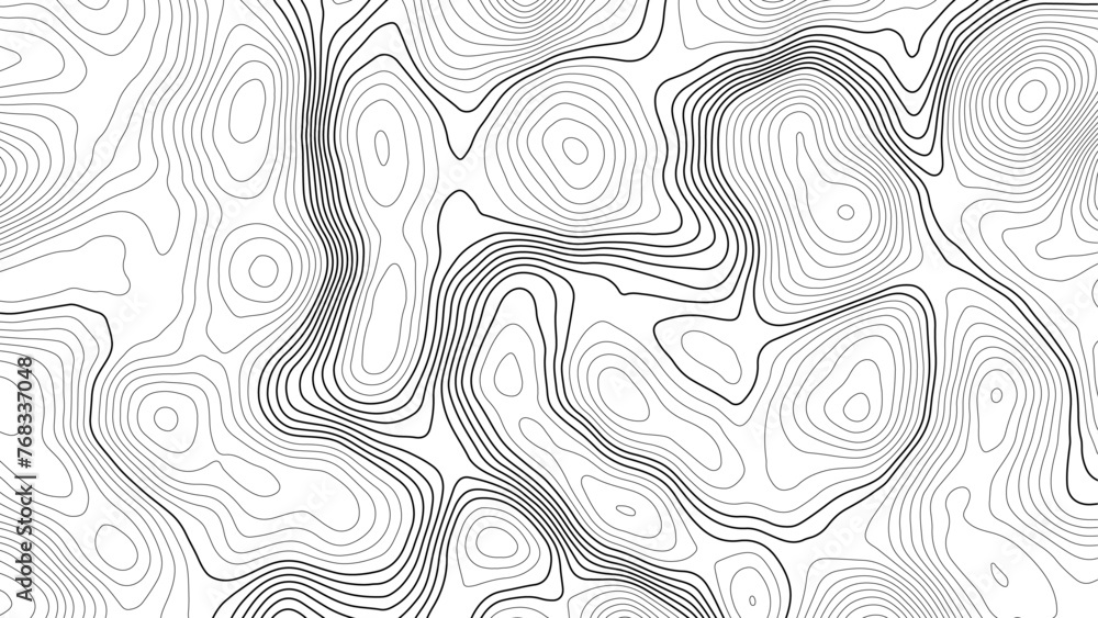 Topography map background. Vector banner. Topography map background. Vector geographic contour map. Background of the topographic map. Topographic map lines, contour background.	 - obrazy, fototapety, plakaty 