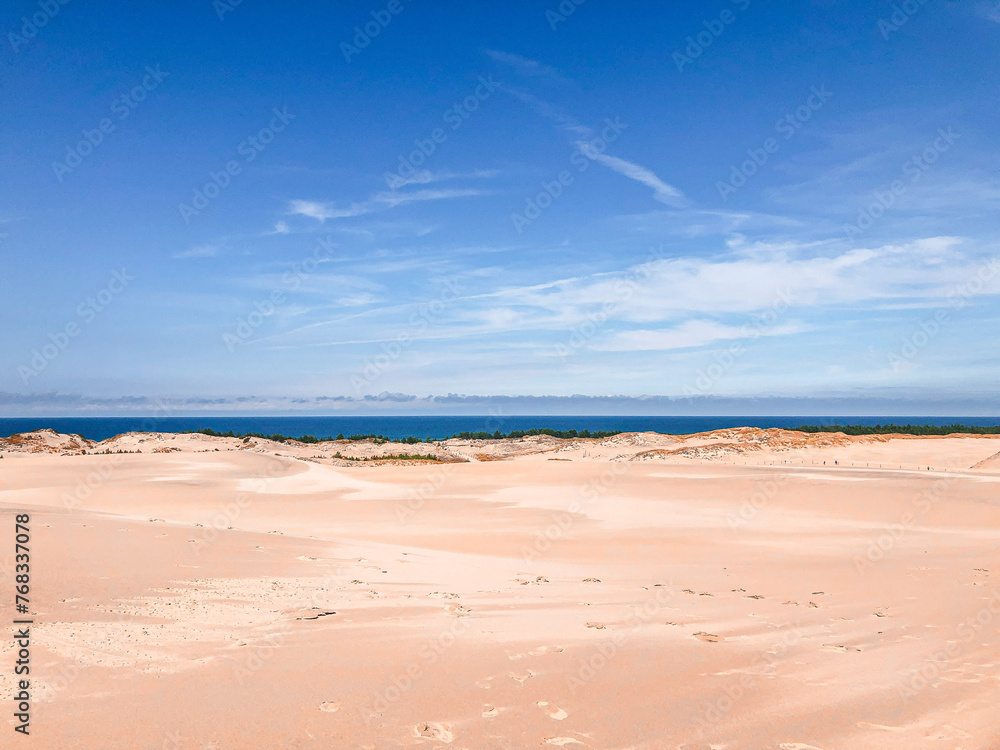 Polish desert nature dune in Poland