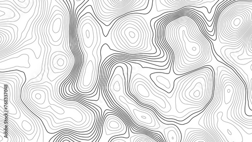 Topography map background. Vector banner. Topography map background. Vector geographic contour map. Background of the topographic map. Topographic map lines, contour background. 