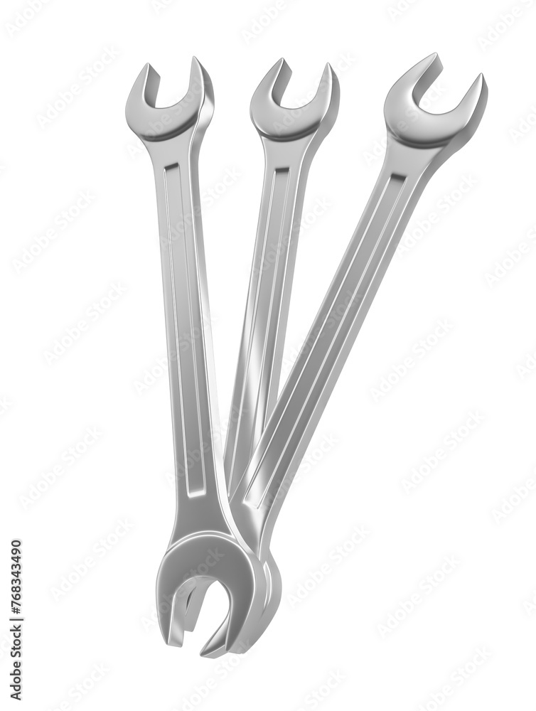 3D Rendered Realistic Wrench on Transparent Background 3D Rendered Realistic Wrench on Transparent Background