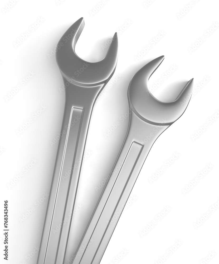 3D Rendered Realistic Wrench on Transparent Background 3D Rendered Realistic Wrench on Transparent Background