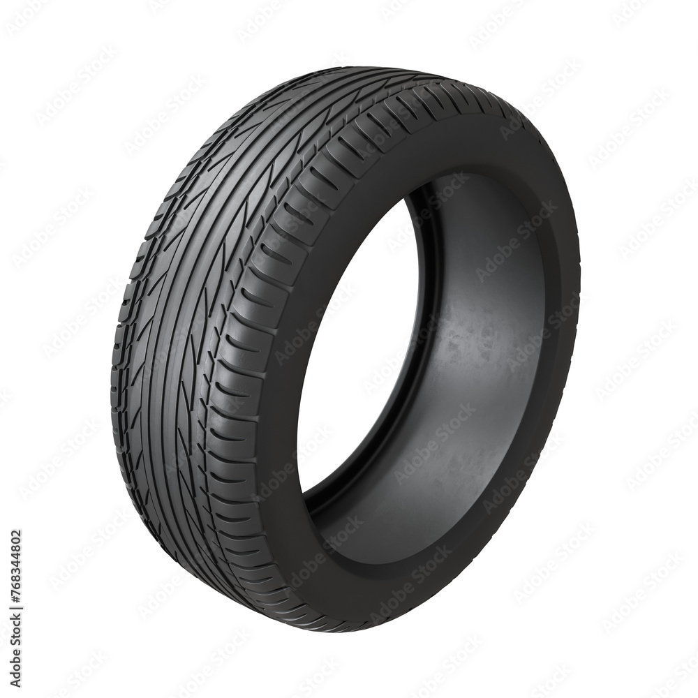 Car Tire 3D Render on Transparent Background Car Tire 3D Render on Transparent Background